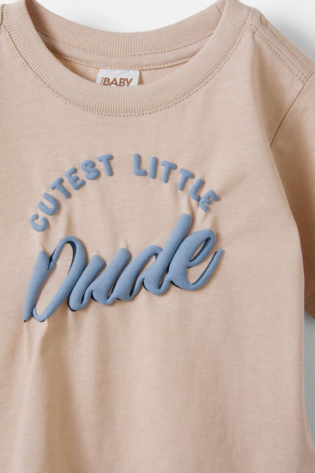 Jamie Short Sleeve Graphic Print Tee, RAINY DAY/CUTEST LITTLE DUDE