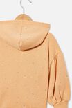 Tilly Puff Sleeve Hoodie, PEACHY/ NAIVE HEART