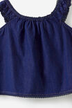 Gigi Babydoll Top, MID WASH - example image 3