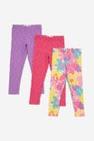 BRIGHT FLORAL TERRY/MULTIPACK