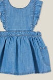 Vestido - Paige Ruffle Pinafore Dress, AIRLIE LIGHT BLUE WASH - vista alternativa 2