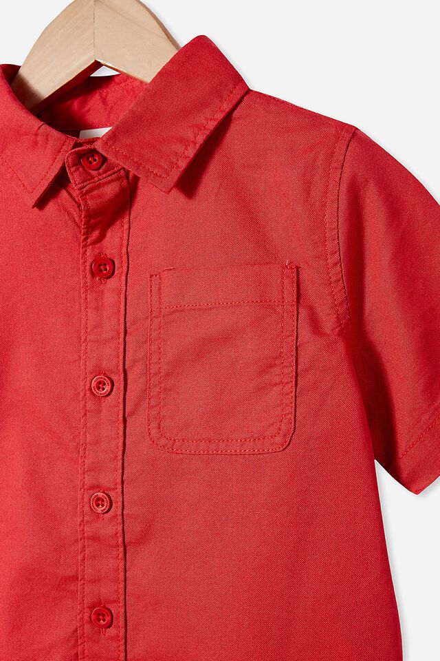 Resort Short Sleeve Shirt, LUCKY RED