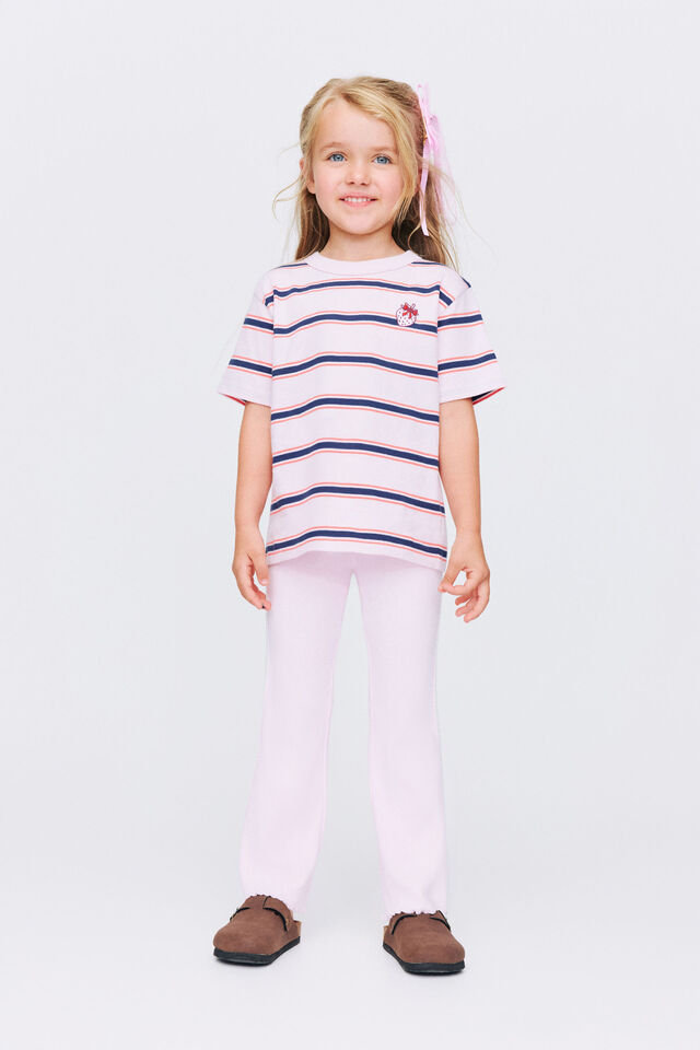 Essential Francine Flare Legging, TEA PARTY PINK/LACE TRIM