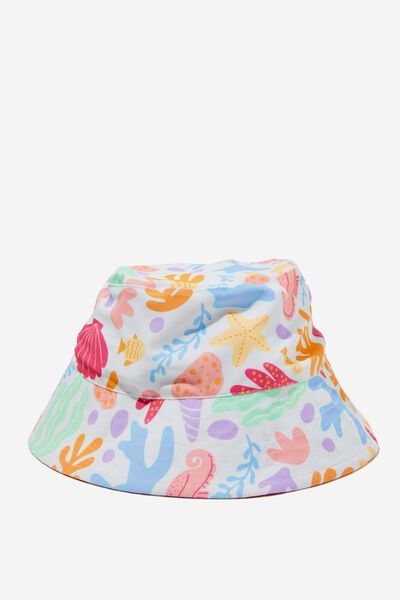 Baby Swim Bucket Hat, VANILLA/UNDER THE SEA