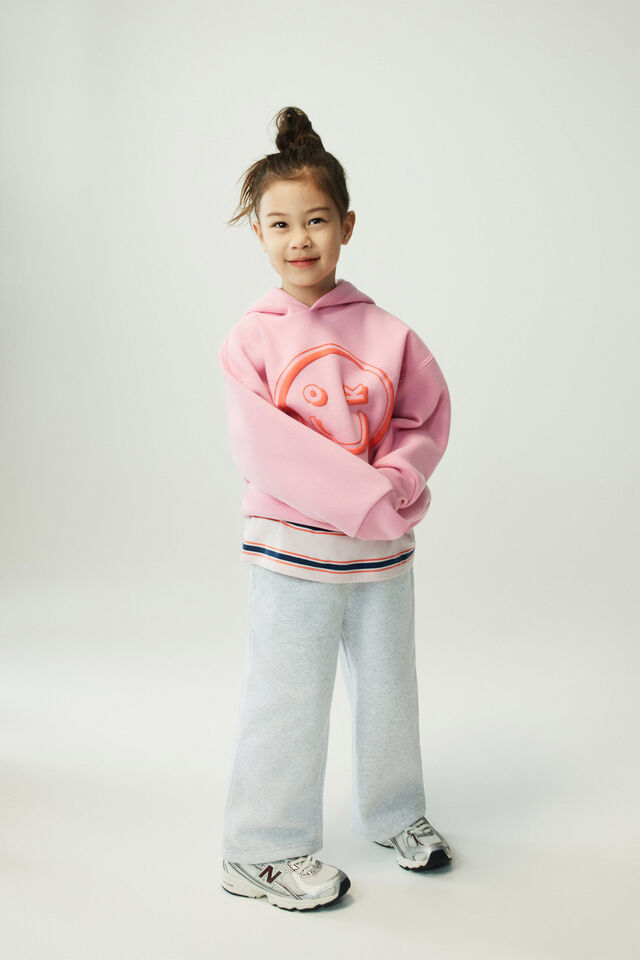 Sammy Wide Leg Trackpants, GREY MARLE