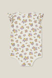 The Sleeveless Ruffle Bubbysuit, VANILLA/VINTAGE LILAC AVA FLORAL - alternate image 3