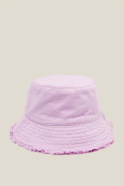 Kids Reversible Bucket Hat, LAVENDER DREAMS/OPERA