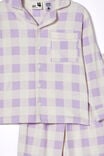 Laila Long Sleeve Pyjama Set, VINTAGE LILAC/GINGHAM - alternate image 2