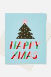 Kids Christmas Card, HAPPY XMAS/TREE - alternate image 1