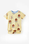 Moana Disney Personalised Snoozesoft Short Sleeve Pj Set, LCN DIS BUTTER YELLOW/MOANA AND PUA - example image 2