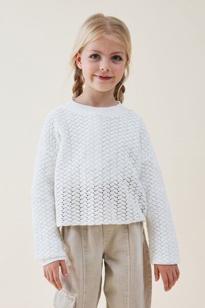 Ruby Knit Jumper, VANILLA