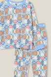 Miffy Chuck Long Sleeve Pyjama Set Licensed, LCN MIF FROSTY BLUE/MIFFY PARTY - vista alternativa 2