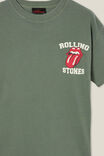 Rolling Stones License Quinn Short Sleeve Tee, LCN BRA SWAG GREEN/ROLLING STONES - alternate image 2