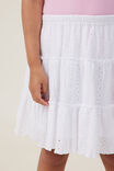 Hazel Tiered Skirt, WHITE - alternate image 4