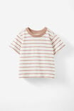 Jamie Short Sleeve Tee, TAUPY BROWN/VANILLA RILEY STRIPE - alternate image 1