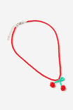 Kids Beaded Necklace, VARISTY RED/CHERRY - alternate image 1