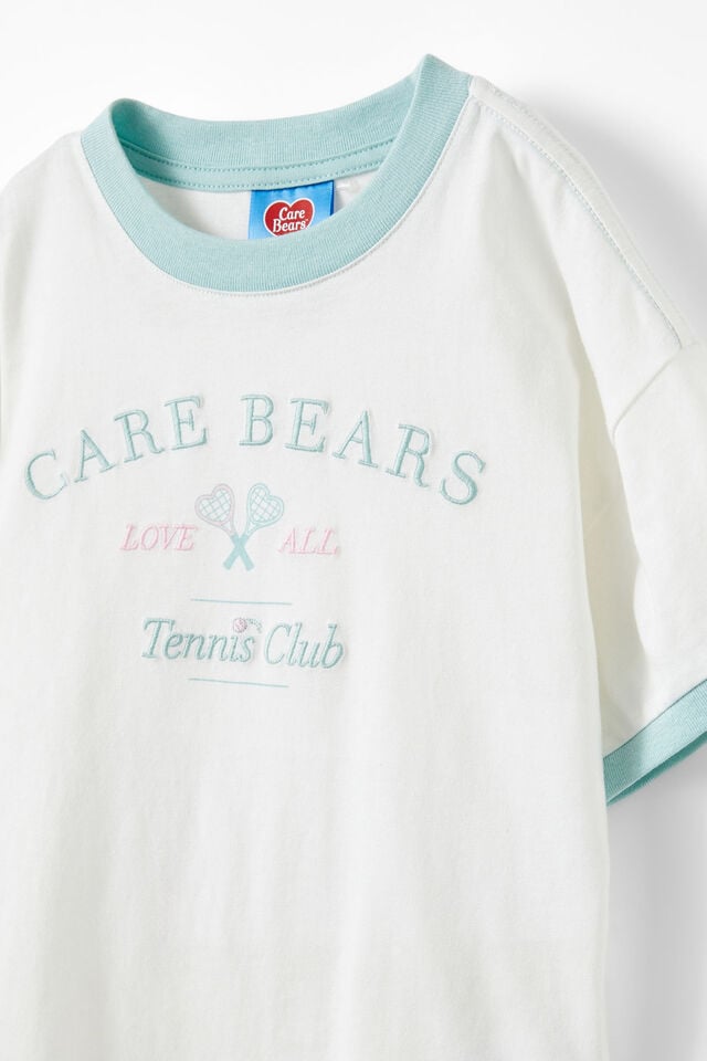 Care Bears Drop Shoulder Short Sleeve Tee, LCN CLC CARE BEARS TENNIS/VANILLA