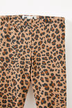 Fleece Legging, TAUPY BROWN/LEOPARD - example image 2