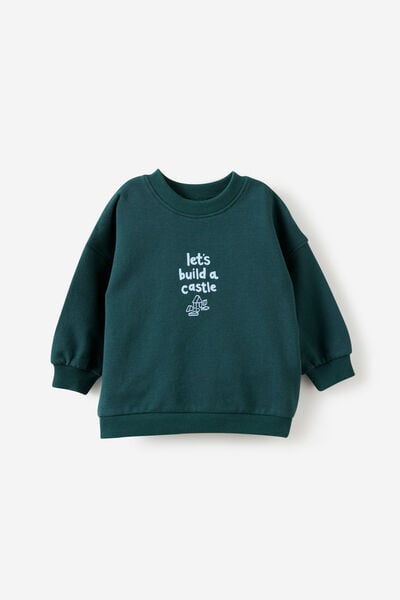 Baby Sweater, WINTER JADE/LETS BUILD A CASTLE
