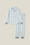 Wilson Long Sleeve Pyjama Set, FROSTY BLUE/MULTI STRIPE - alternate image 1