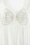 Embellished Sleeveless Top, VANILLA - example image 3