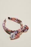 Bailee Bow Headband, QUINN FLORAL/PHANTOM - alternate image 2