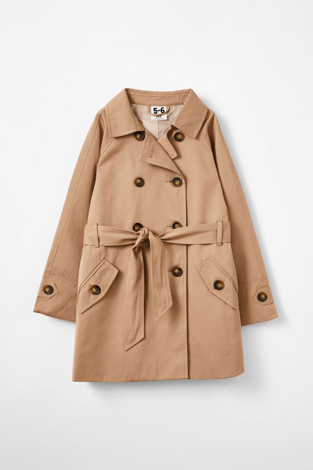 Natasha Trench Coat, TAN