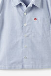 Jasper Boxy Skate Shirt, BLUE STRIPE EMB - example image 3