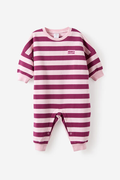 Casey Oversized All In One, BLUSH PINK BERRY JAM/ MAMAS S CUB CLUB