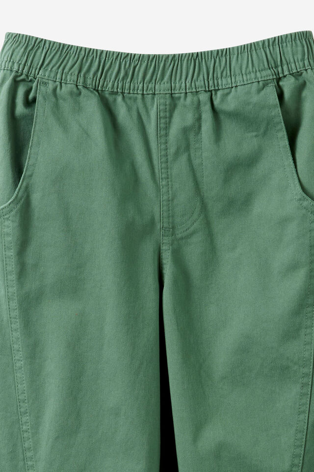 Balloon Woven Pant, KHAKI GREEN