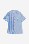 St Tropez Short Sleeve Shirt, BLUE PUNCH /  VANILLA STRIPE - alternate image 4
