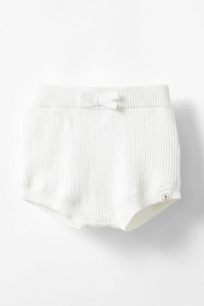 Organic Knit Bloomers, MILK