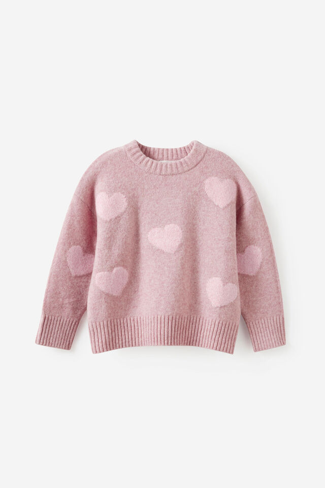 Soft Knit Sweater, ZEPHYR/HEART