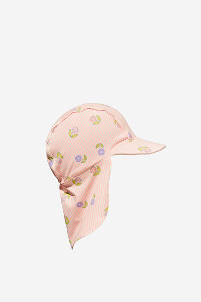 Sammy Swim Hat, BLUSH PINK/DAISY DITSY STRIPE