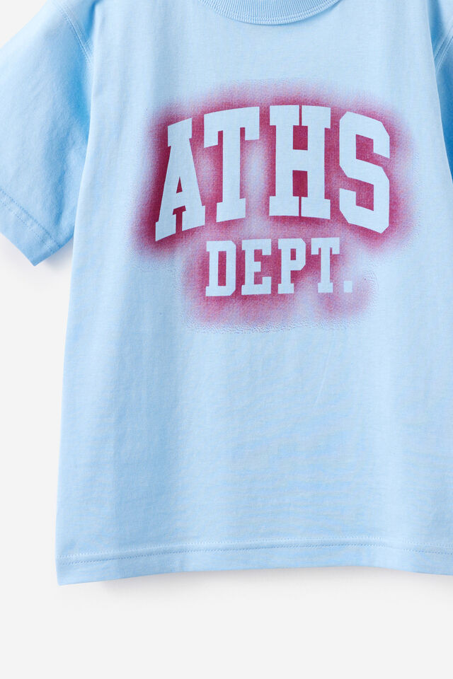 Essentials Graphic Short Sleeve Tee, CLOUD BLUE/BERRY JAM/ATHS DEPT