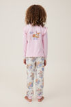 Ava Long Sleeve Pyjama Set Licensed, LCN DIS BLUSH PINK/GARDEN FLORAL MISS BUNNY - alternate image 3