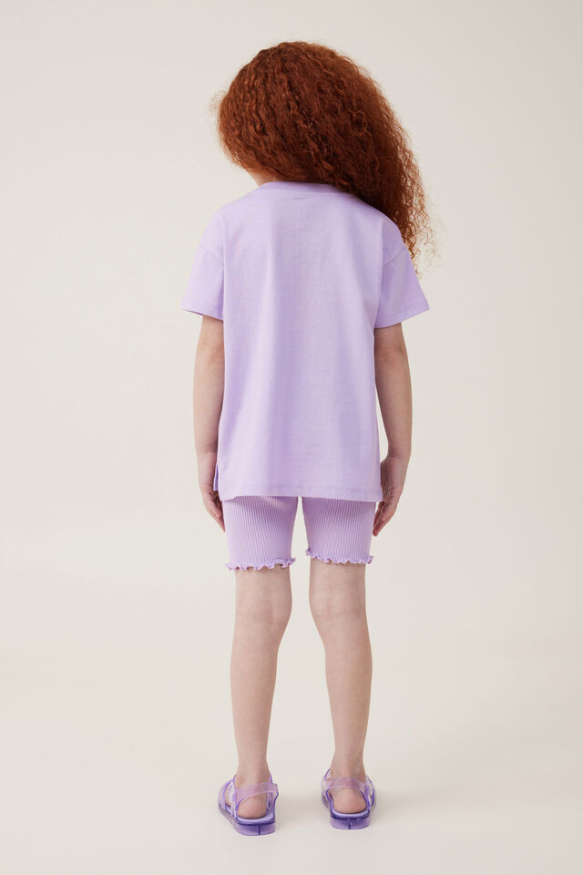 Poppy Short Sleeve Graphic Print Tee, LILAC DROP/WATCH ME SHINE