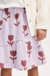 Everly Fleece Skirt, LILAC DROP/TULIPS - alternate image 4