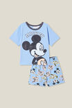 Felix Short Sleeve Pyjama Set License, LCN DIS DUSK BLUE/MICKEY MOUSE POSE - alternate image 1