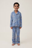 Lucas Long Sleeve Pyjama Set, STEEL/SKETCHY DINO - alternate image 2