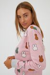 Adults Unisex Long Sleeve All In One Licensed, LCN MIF MARSHMALLOW PINK MIFFY