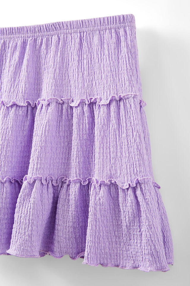 Hallie Tiered Skirt, LILAC DROP