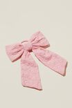 Bailee Bow Hair Tie, MARSHMALLOW/BRODERIE - alternate image 1