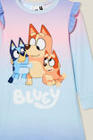 Camiseta - Maddi Long Sleeve Flutter Nightie Licensed, LCN BLU MULTI/CHILLI-BINGO-BLUEY HUGS - vista alternativa 2