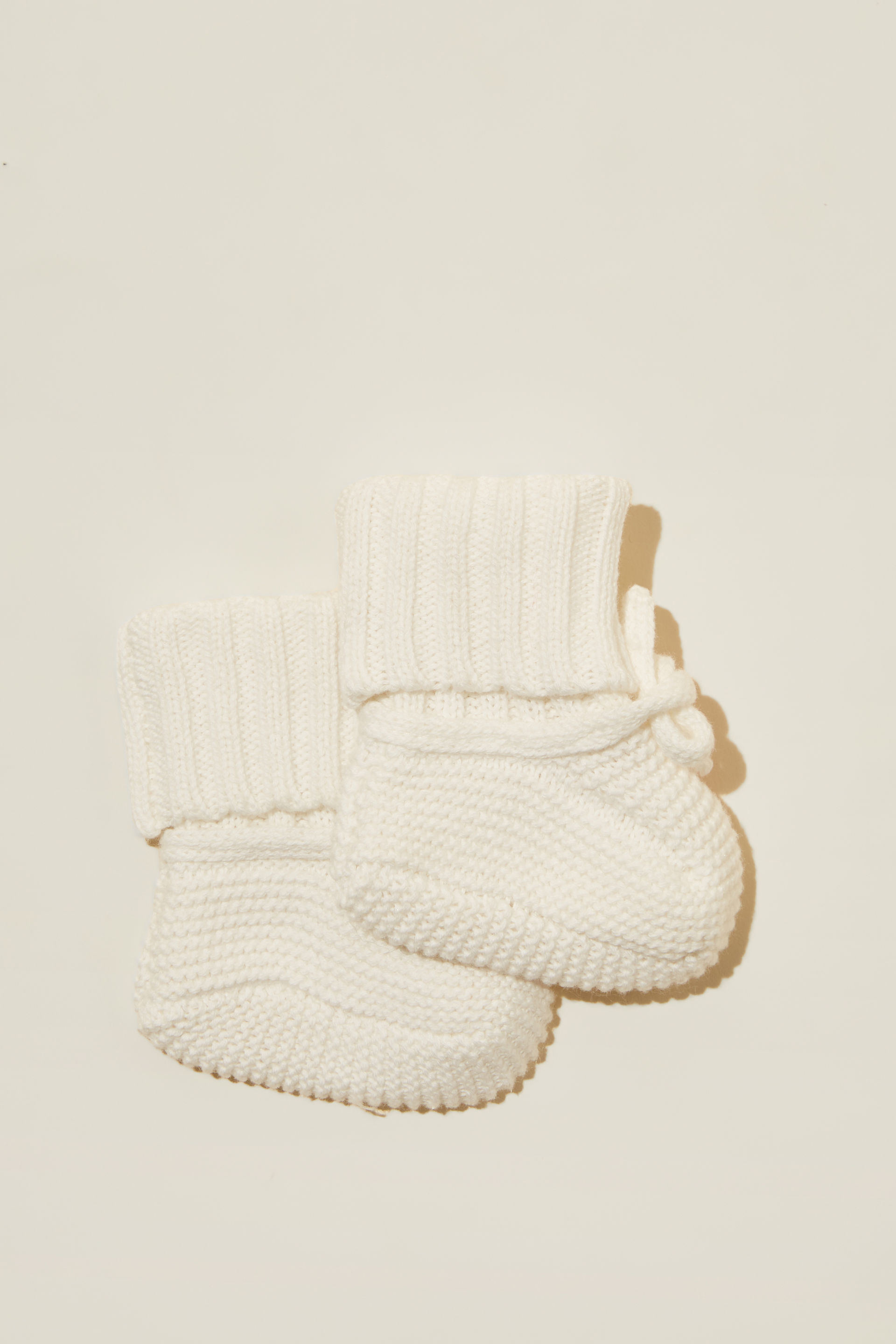 Organic Newborn Knit Booties