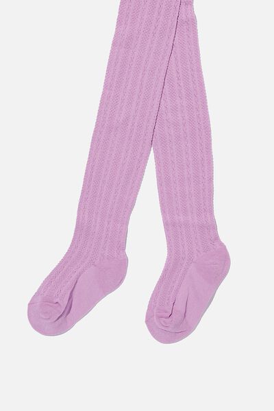Tilly Tights, LILAC DROP TEXTURED
