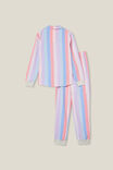 Angeline Long Sleeve Pyjama Set, ZEPHYR/RAINBOW STRIPE - alternate image 3
