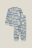 William Long Sleeve Pyjama Set, WINTER GREY/FAST CARS - alternate image 3