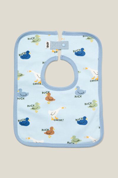 The Square Bib, FROSTY BLUE/DUCK DUCK GOOSE