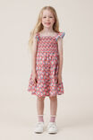 Amy Tiered Dress, CAPSICUM/DOLCIE FLOWER STAMP - alternate image 2